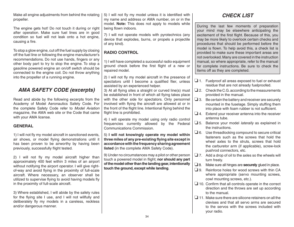 Top Flite TOPA0906 User Manual | Page 34 / 36