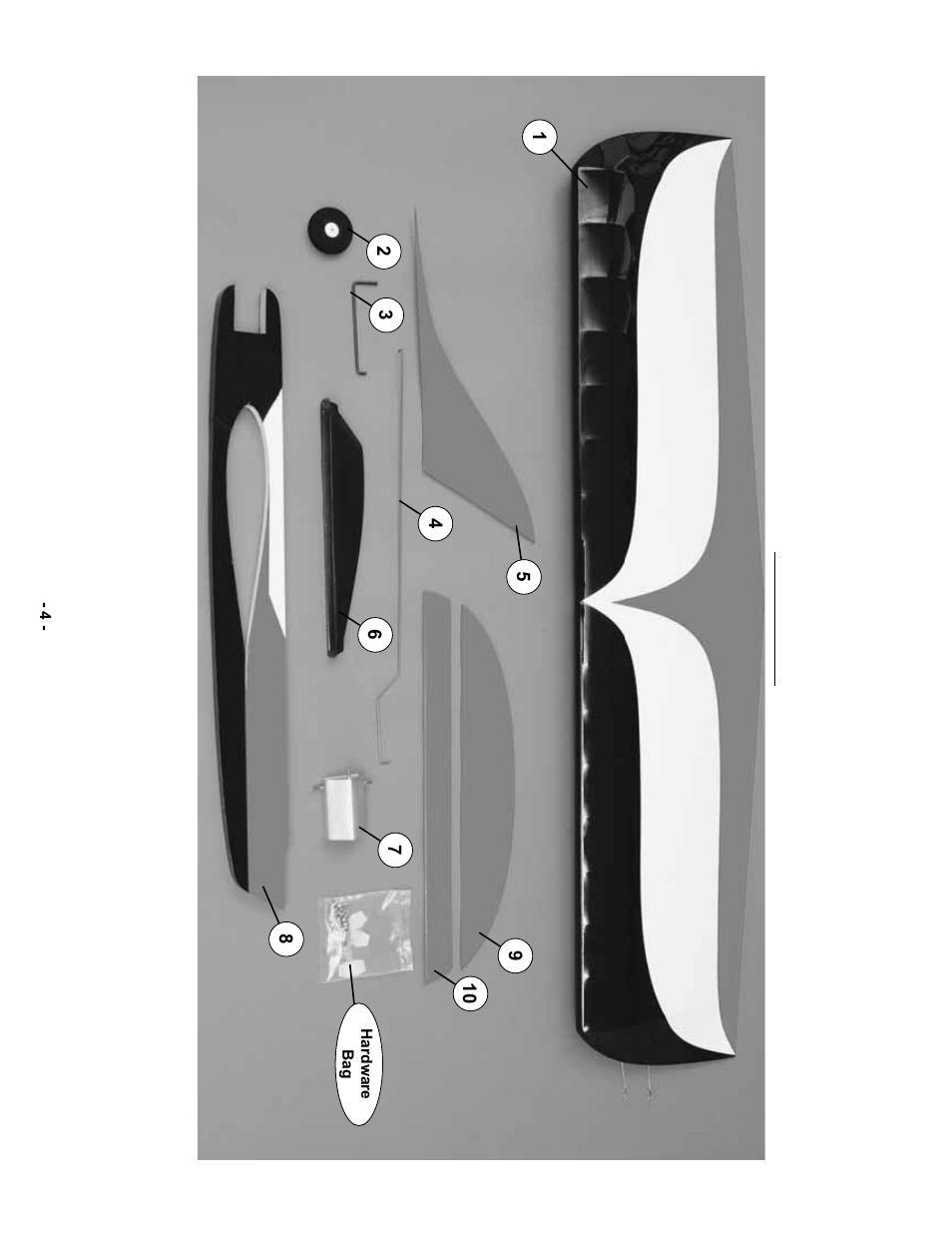 Kit contents | Top Flite TOPA1000 User Manual | Page 4 / 12