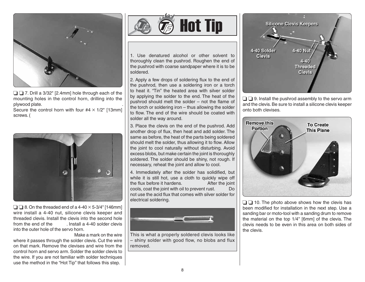 Top Flite TOPA0704 User Manual | Page 8 / 48