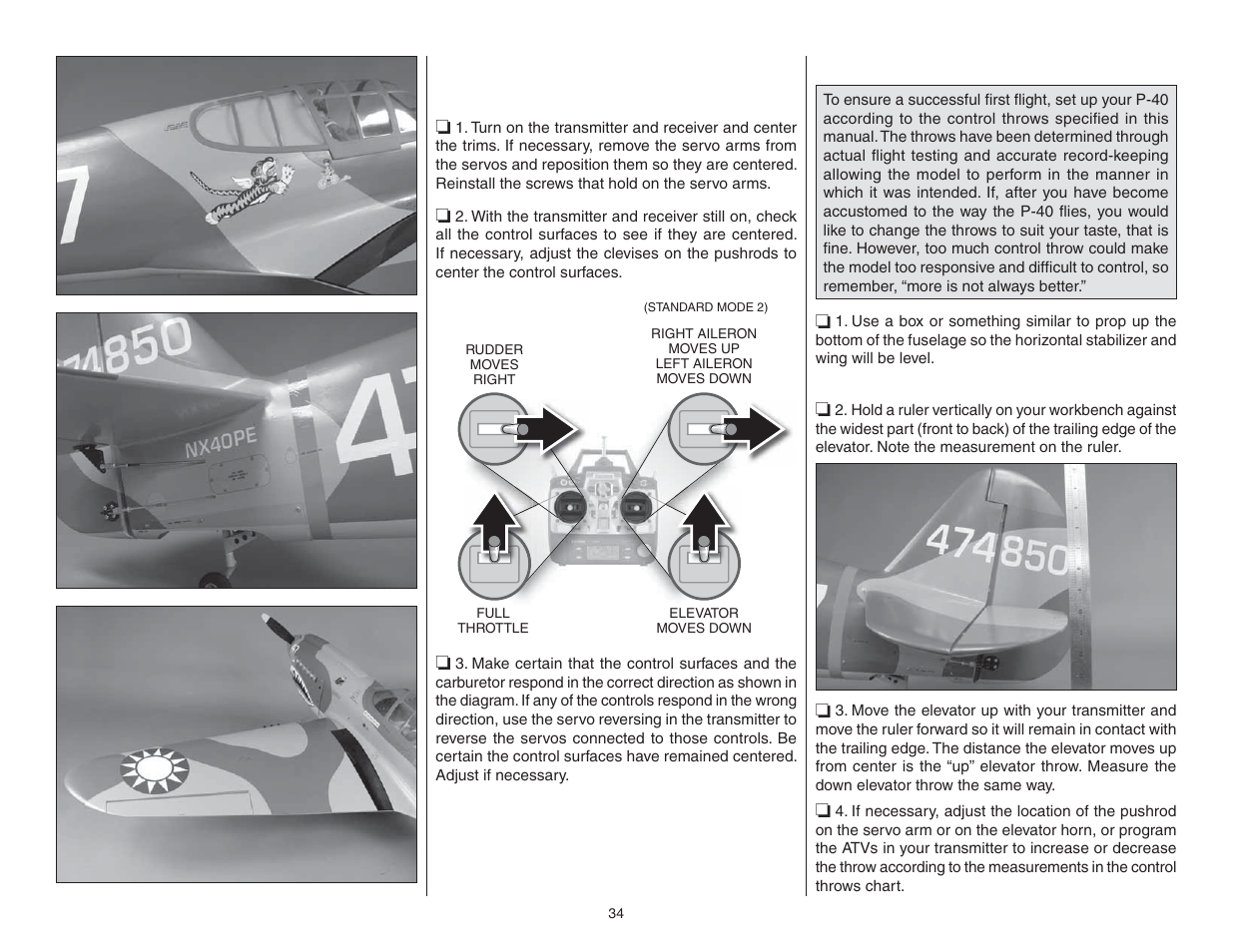 Get the model ready to fly | Top Flite TOPA0705 User Manual | Page 34 / 40