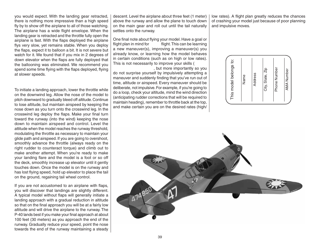 Top Flite TOPA0705 User Manual | Page 39 / 40