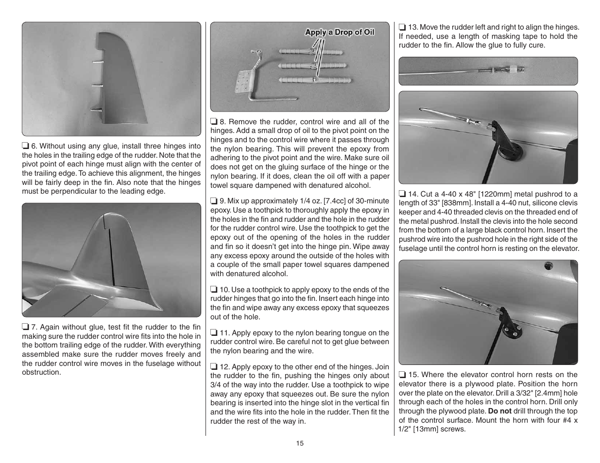 Top Flite TOPA0712 User Manual | Page 15 / 40