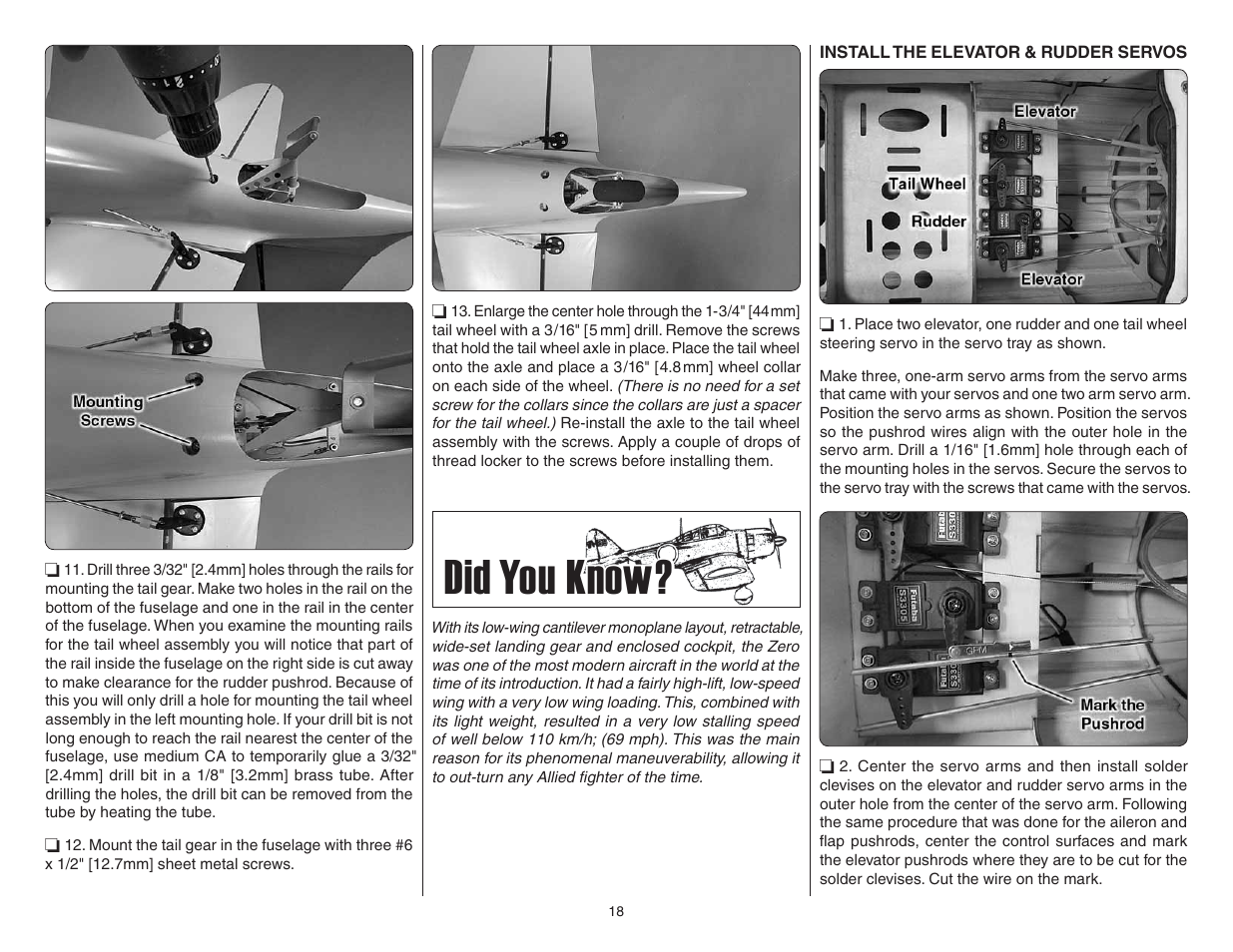 Did you know | Top Flite TOPA0712 User Manual | Page 18 / 40