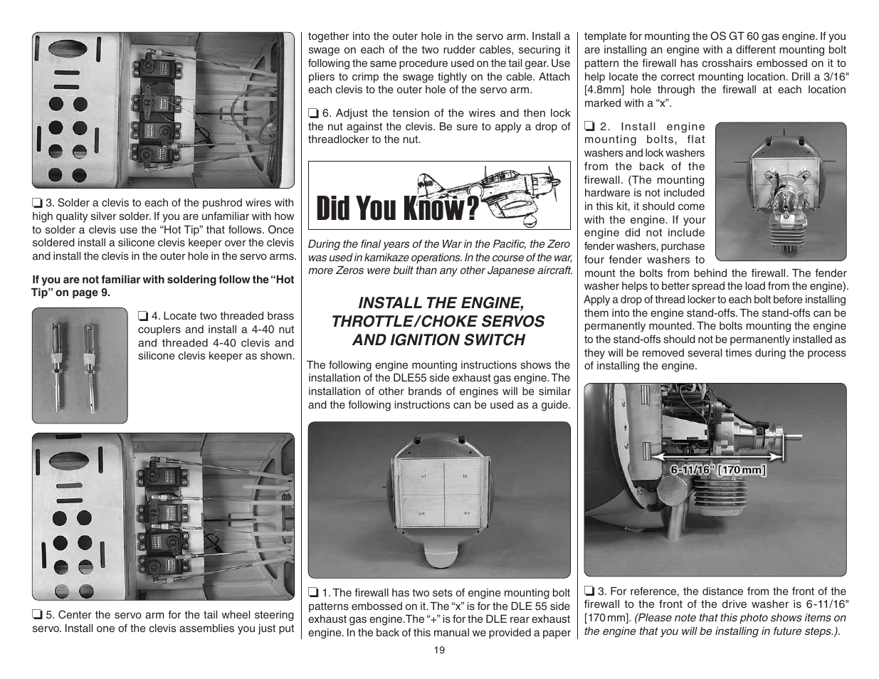 Did you know | Top Flite TOPA0712 User Manual | Page 19 / 40