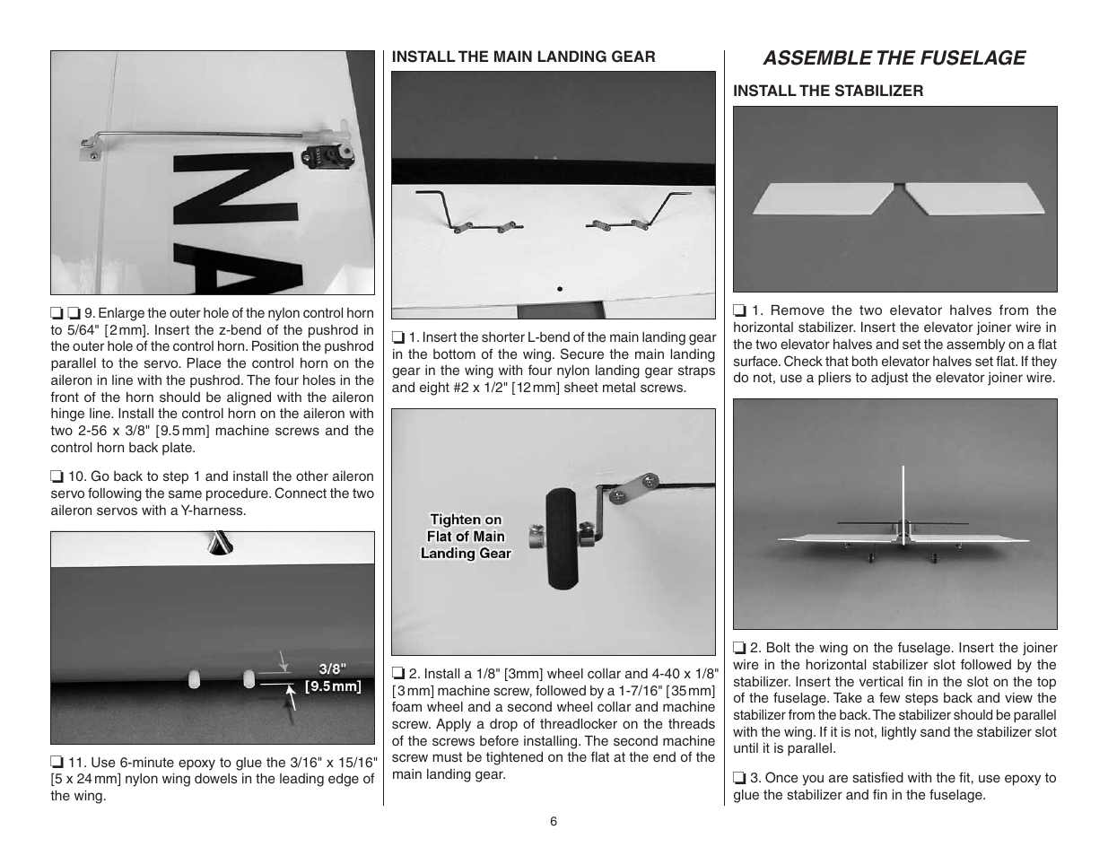 Top Flite TOPA1025 User Manual | Page 6 / 16