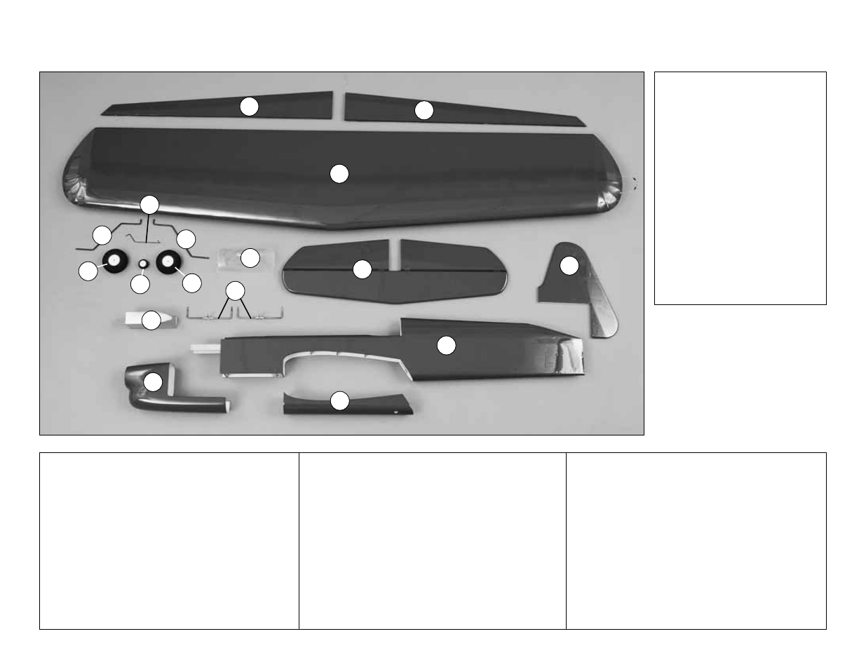 Kit contents | Top Flite TOPA1005 User Manual | Page 5 / 24
