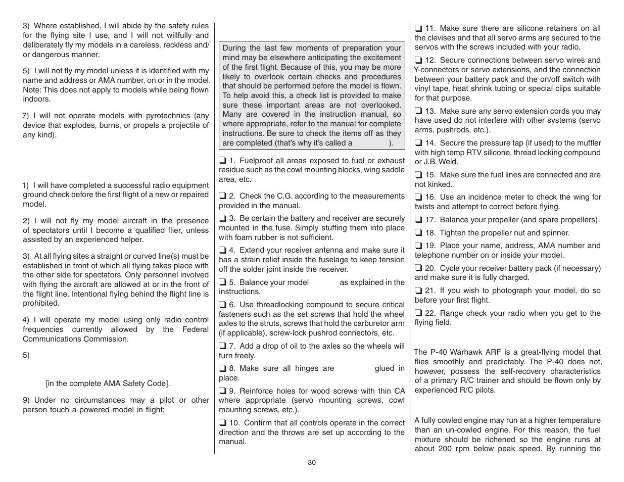 Top Flite TOPA0970 User Manual | Page 30 / 32