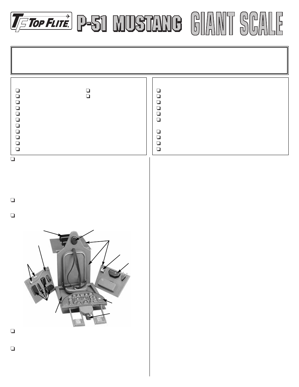 Top Flite TOPQ8406 User Manual | 1 page