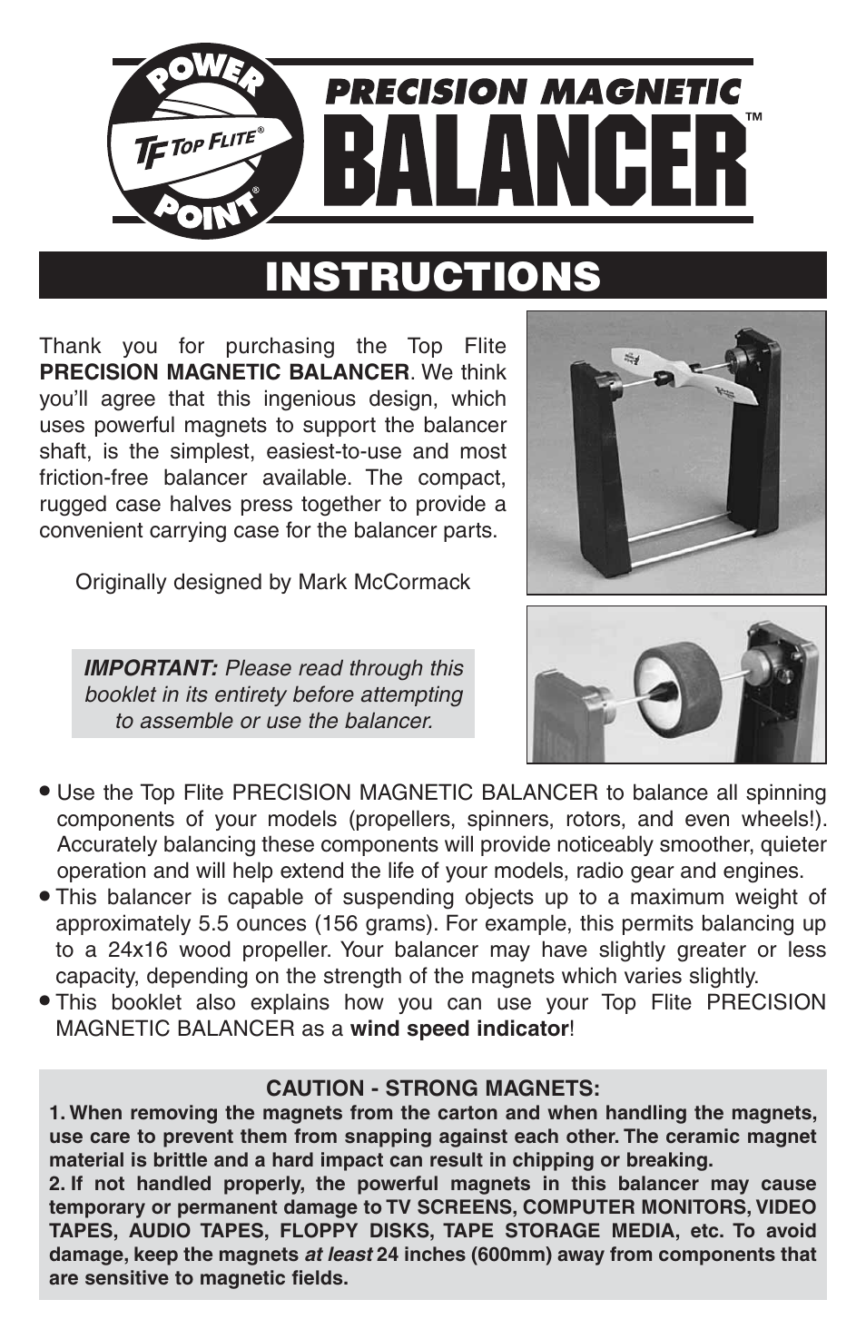 Top Flite TOPQ5700 User Manual | 8 pages