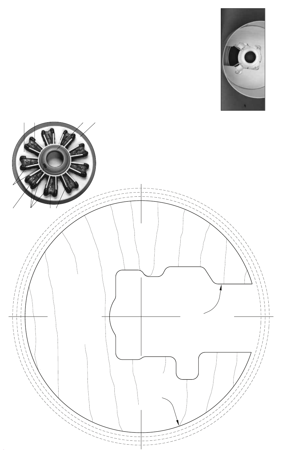 Typical baffle template make from 1/8" ply, Outline at-6 / f-4u top flite, Os .61sf engine cutout | O.s sf engine cut out | Top Flite TOPQ7901 User Manual | Page 2 / 2