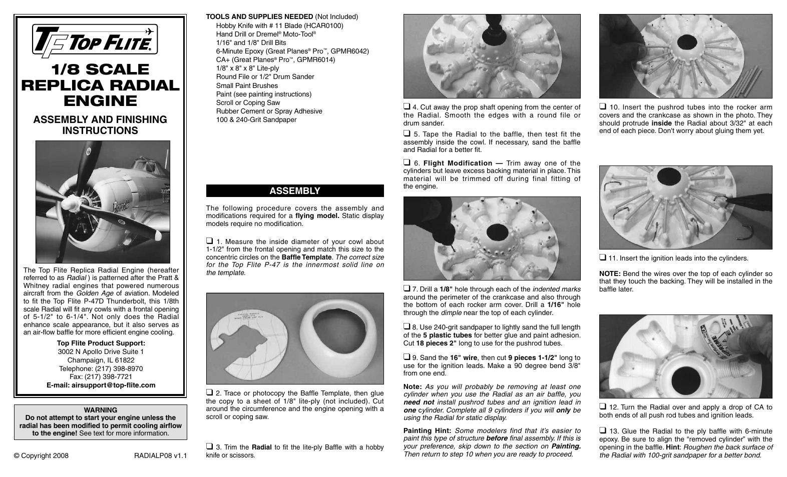 Top Flite TOPQ7902 User Manual | 2 pages