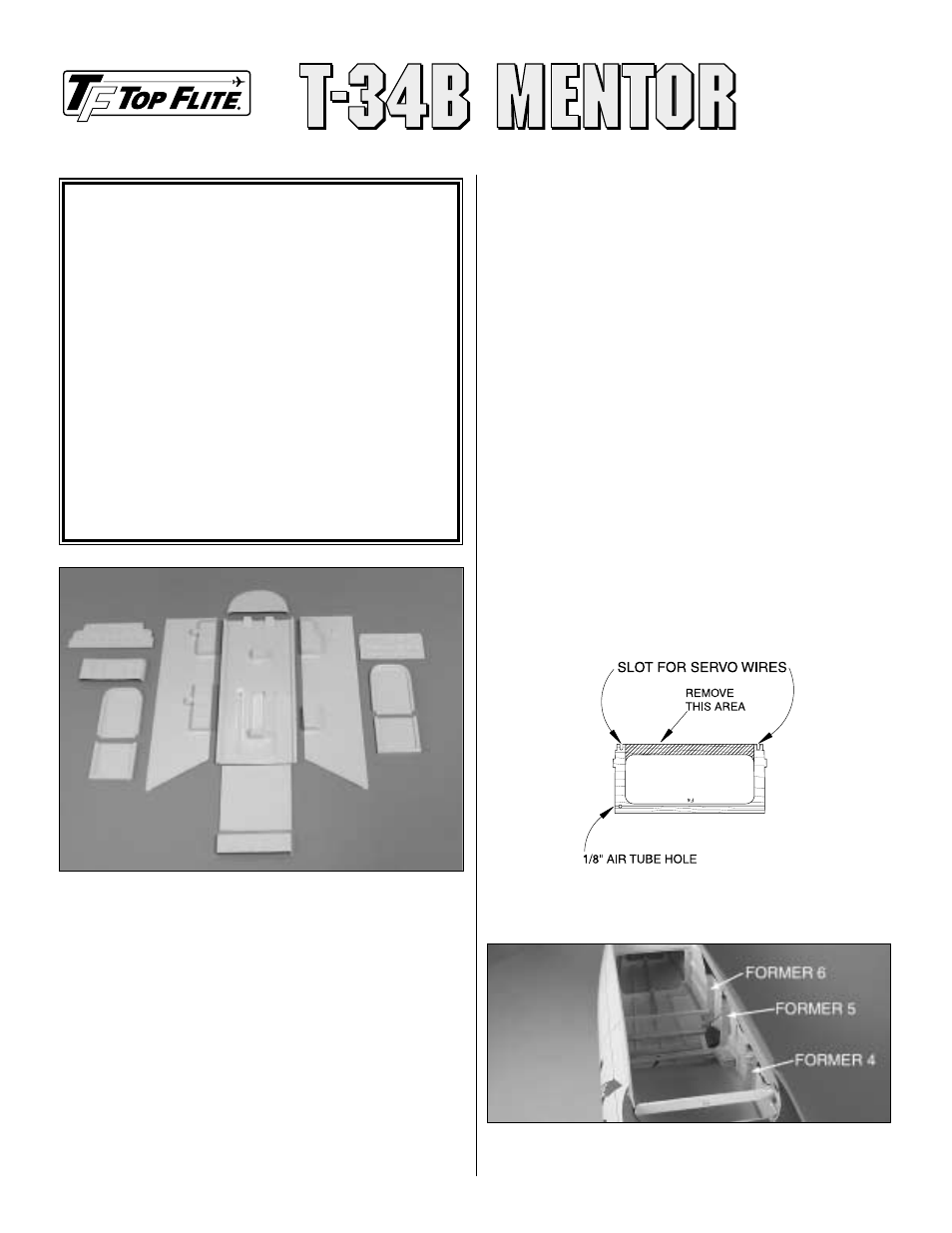 Top Flite TOPQ8413 User Manual | 4 pages