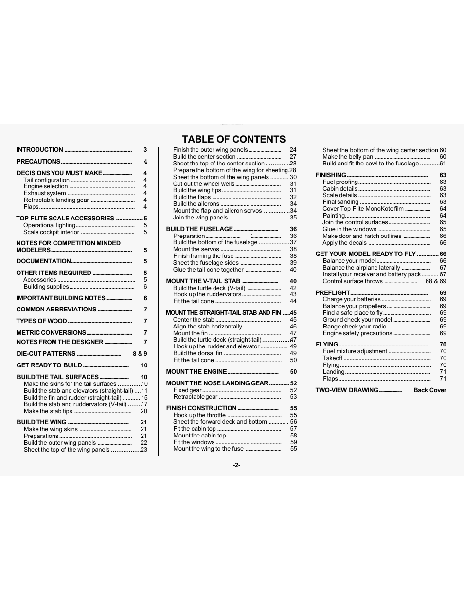 Top Flite TOPA0305 Part 1 User Manual | Page 3 / 37