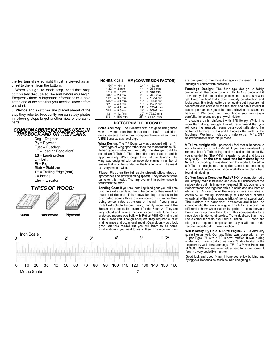 Types of wood | Top Flite TOPA0305 Part 1 User Manual | Page 8 / 37