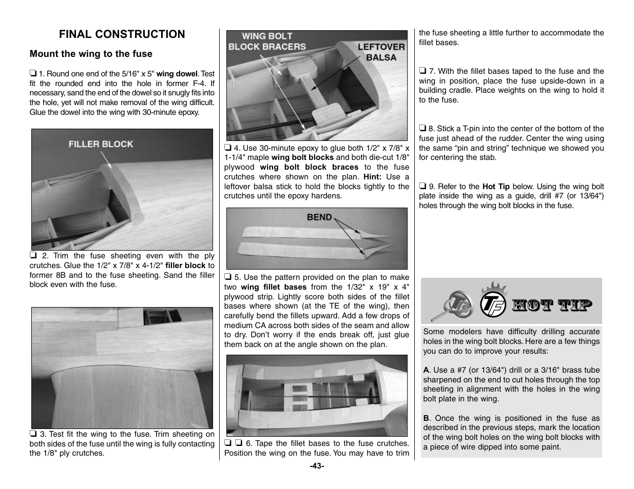 Final construction | Top Flite TOPA0150 User Manual | Page 43 / 65