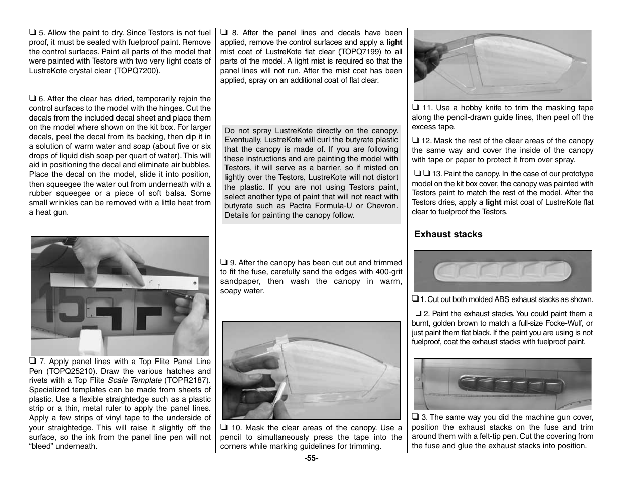 Top Flite TOPA0150 User Manual | Page 55 / 65