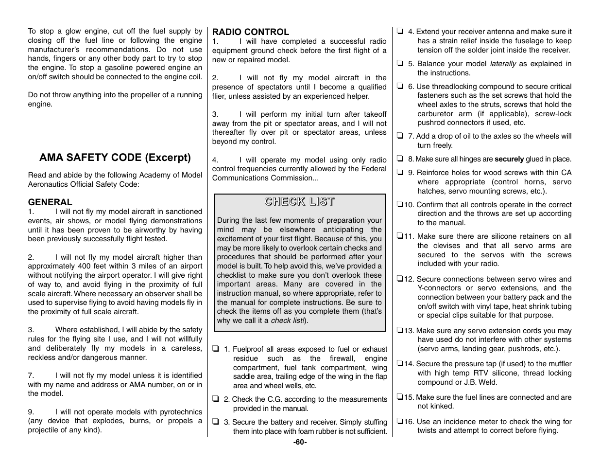 Top Flite TOPA0150 User Manual | Page 60 / 65