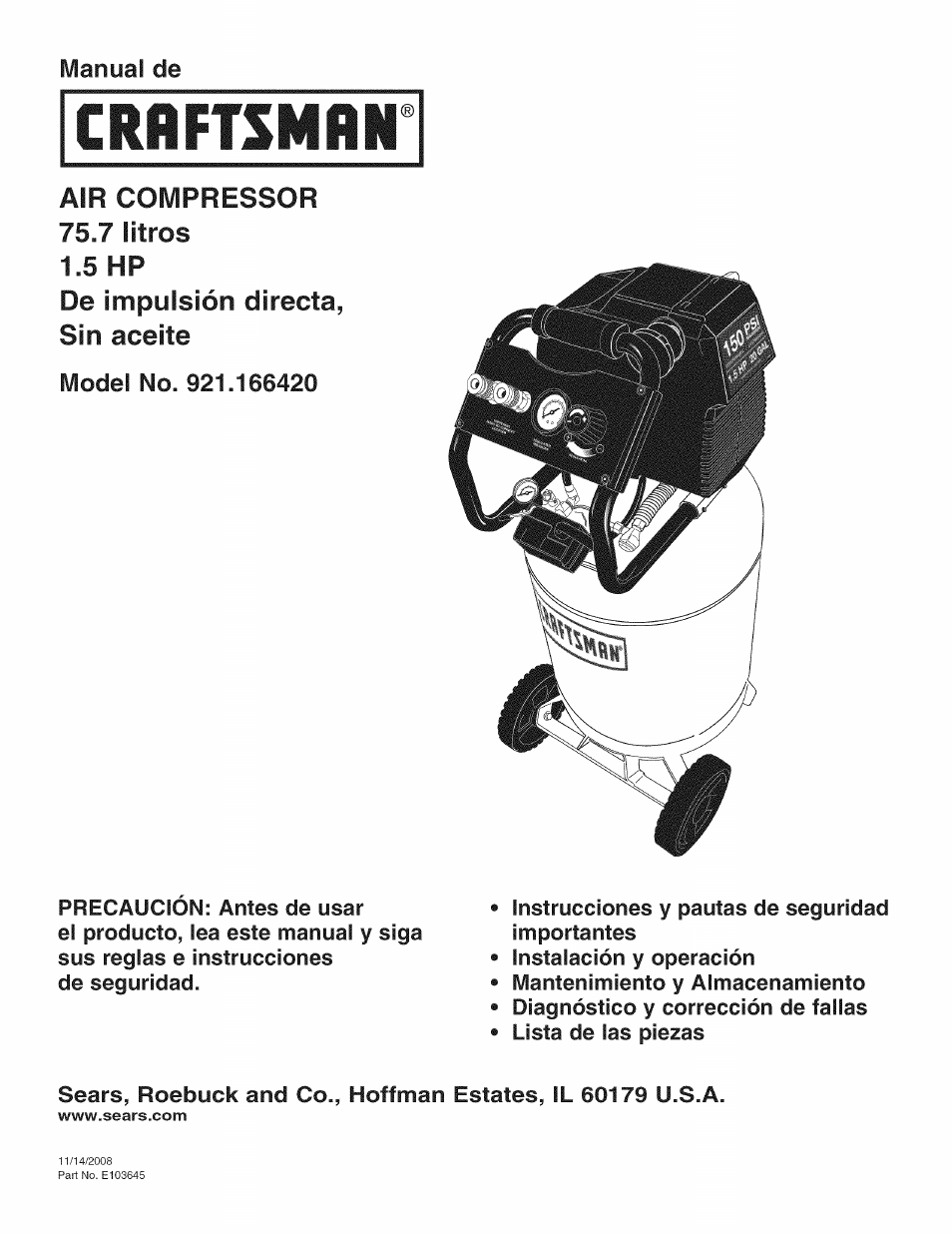 Craftsman 921.166420 User Manual | Page 13 / 24