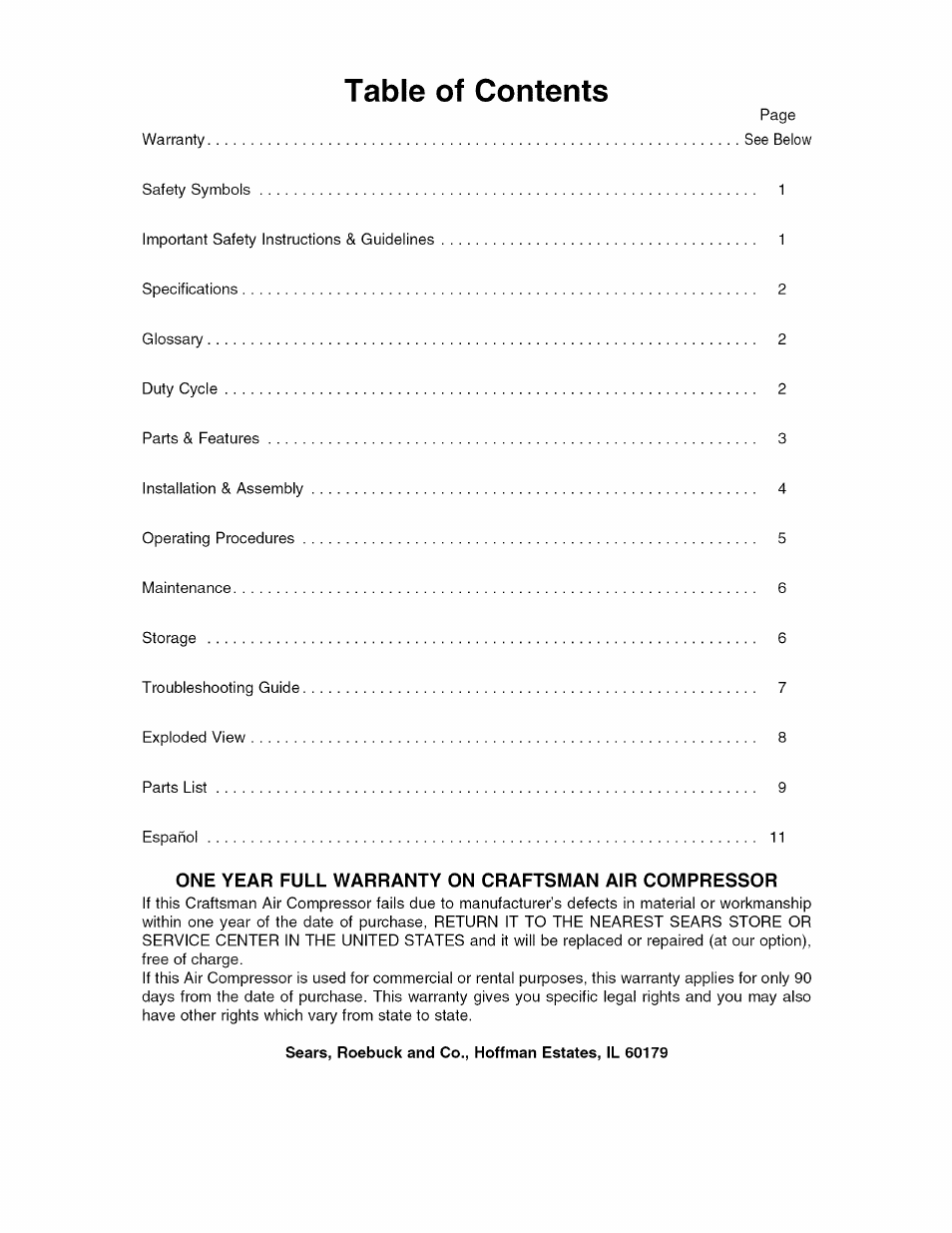 Craftsman 921.166420 User Manual | Page 2 / 24