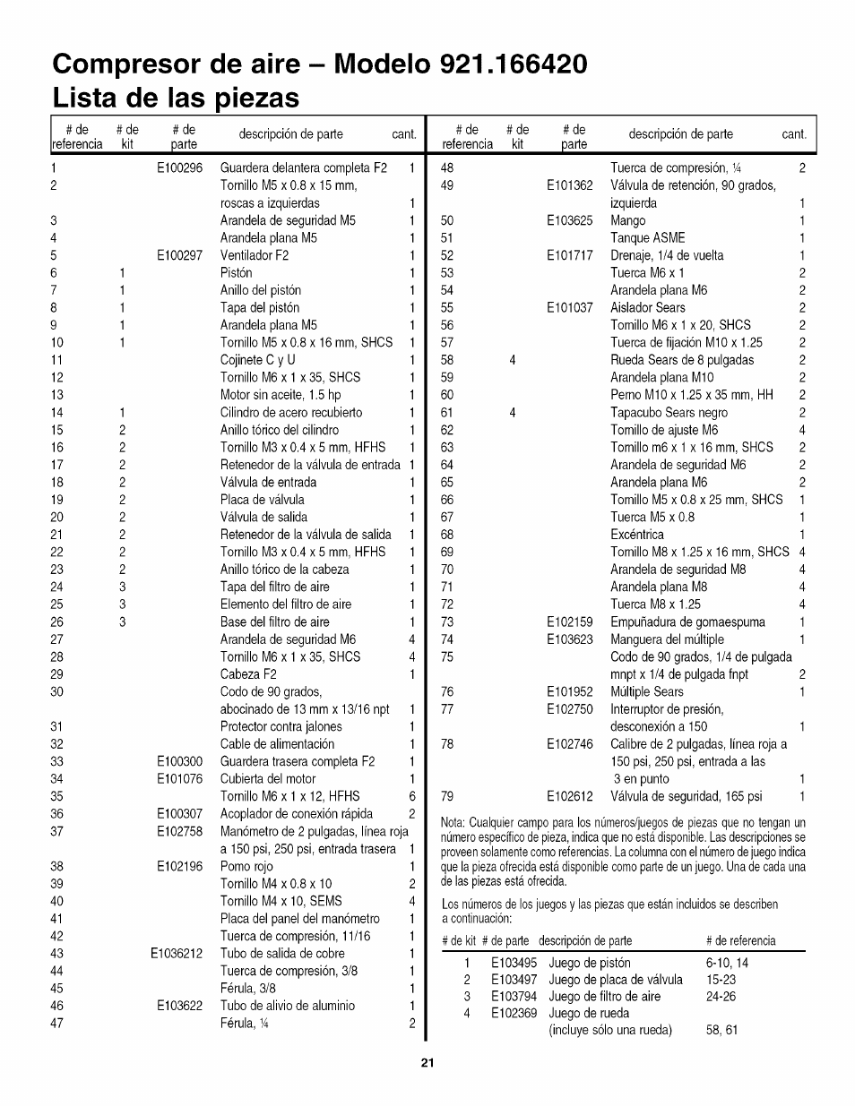 Craftsman 921.166420 User Manual | Page 23 / 24