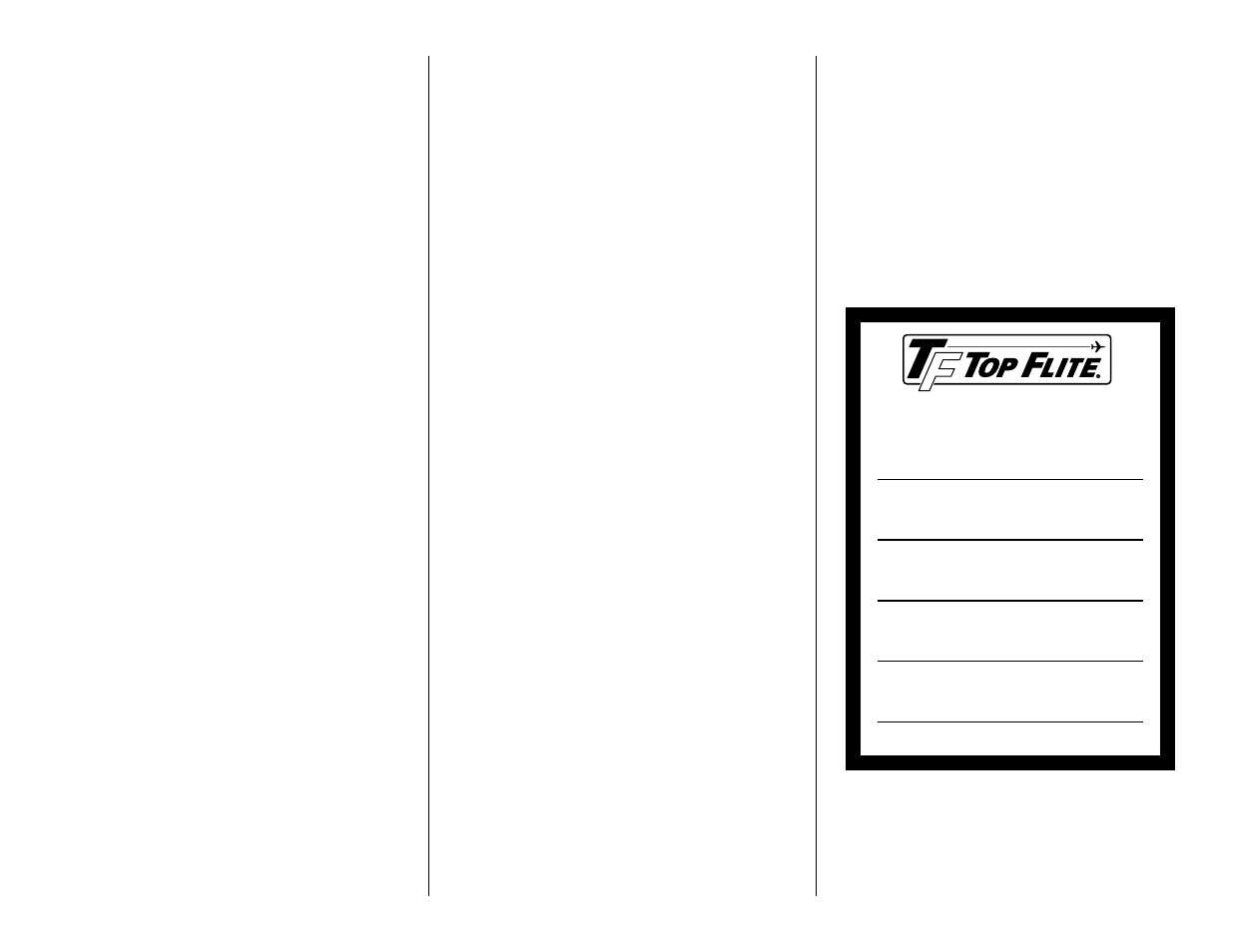 Top Flite TOPA0405 User Manual | Page 57 / 60