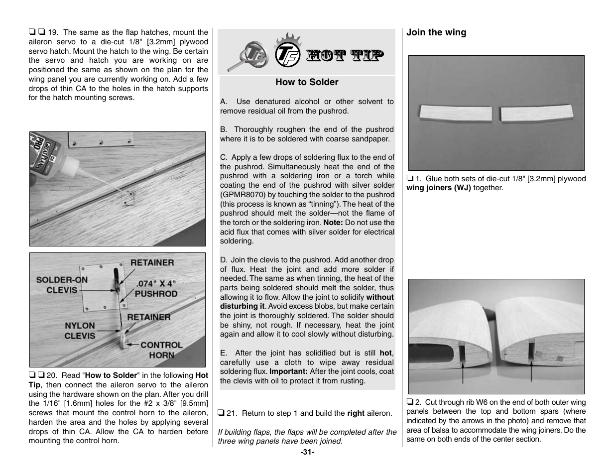 Top Flite TOPA0155 User Manual | Page 31 / 70
