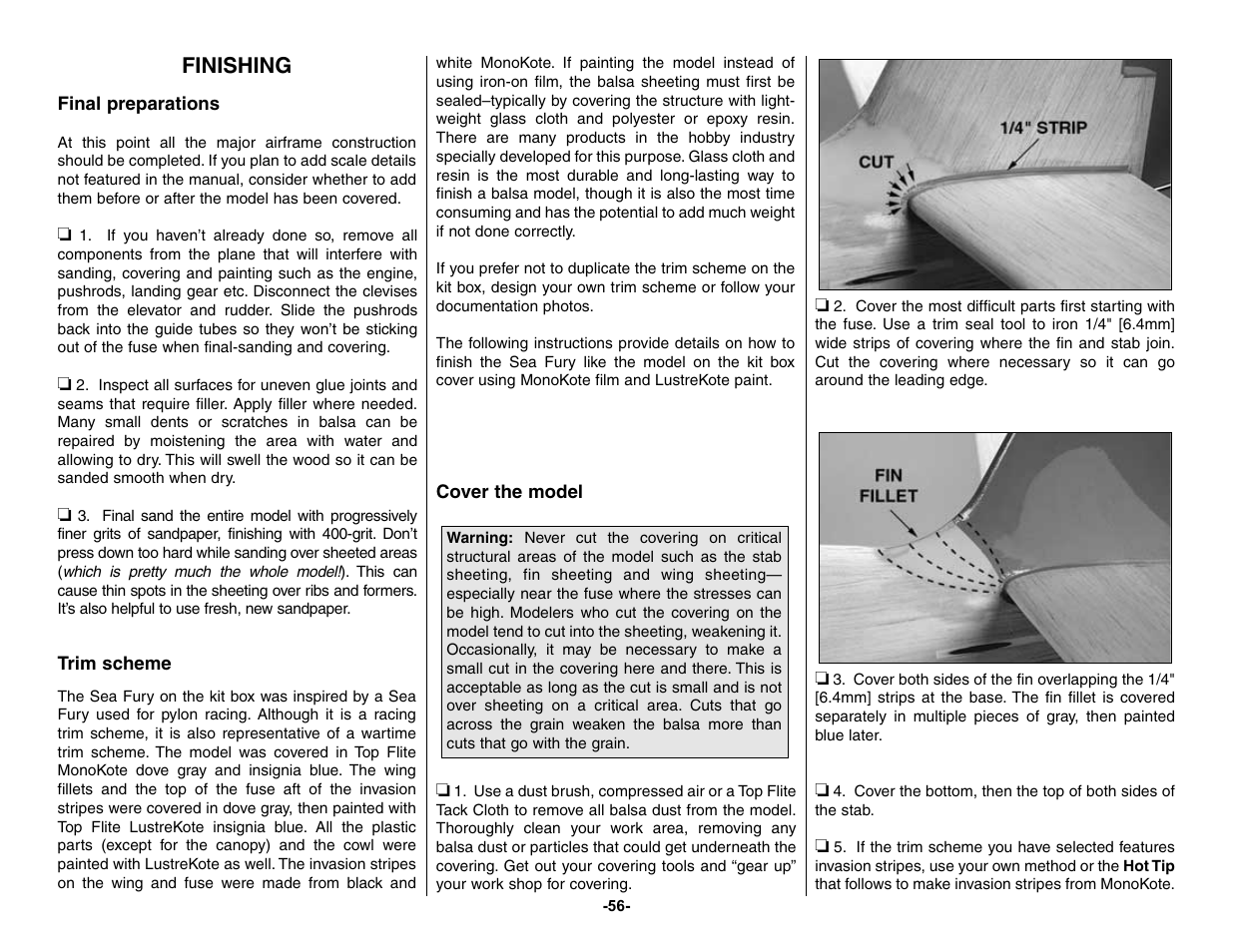 Top Flite TOPA0155 User Manual | Page 56 / 70