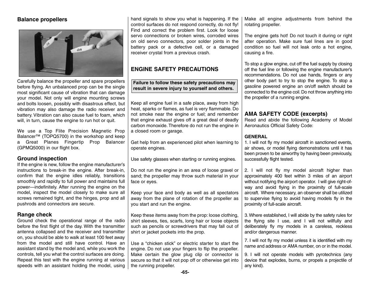 Top Flite TOPA0155 User Manual | Page 65 / 70
