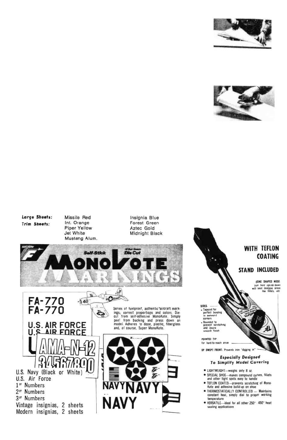 Sealing, Monokote, Iron | The covering with the built-in finish | Top Flite Nobler User Manual | Page 13 / 14