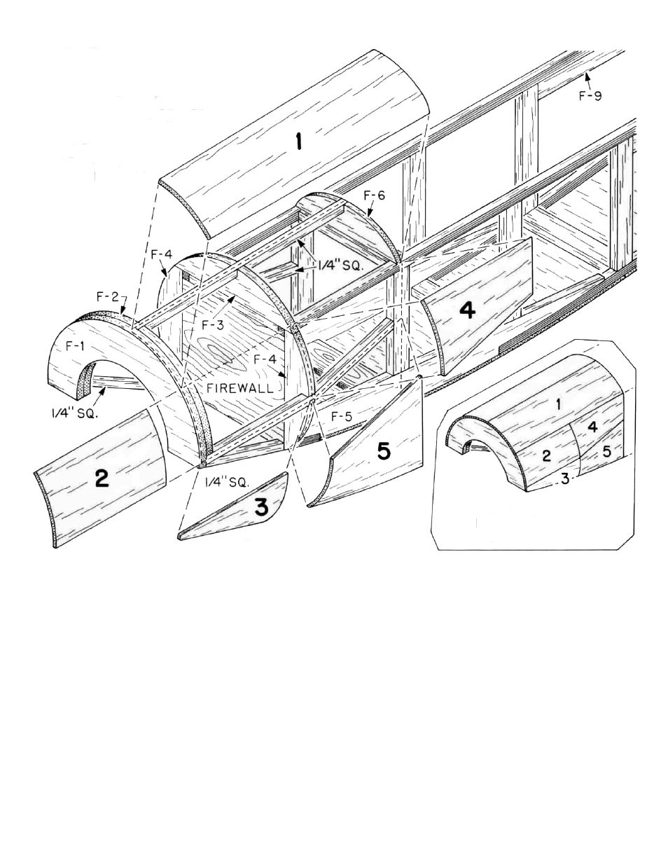 Sheeting sequence- front of fuselage | Top Flite Elder 40 User Manual | Page 8 / 15
