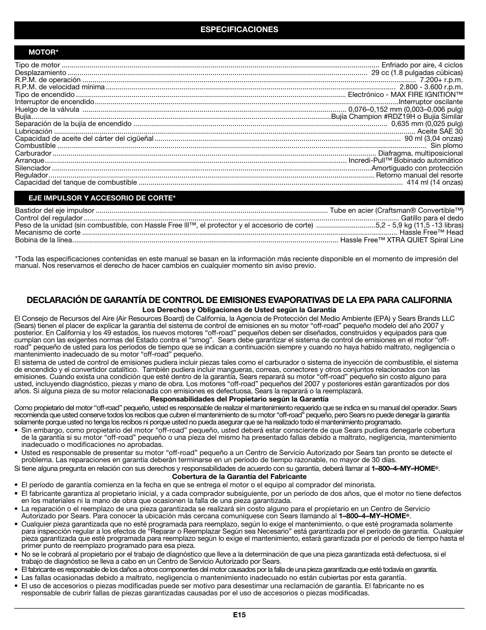 Craftsman 316.79194 User Manual | Page 31 / 36