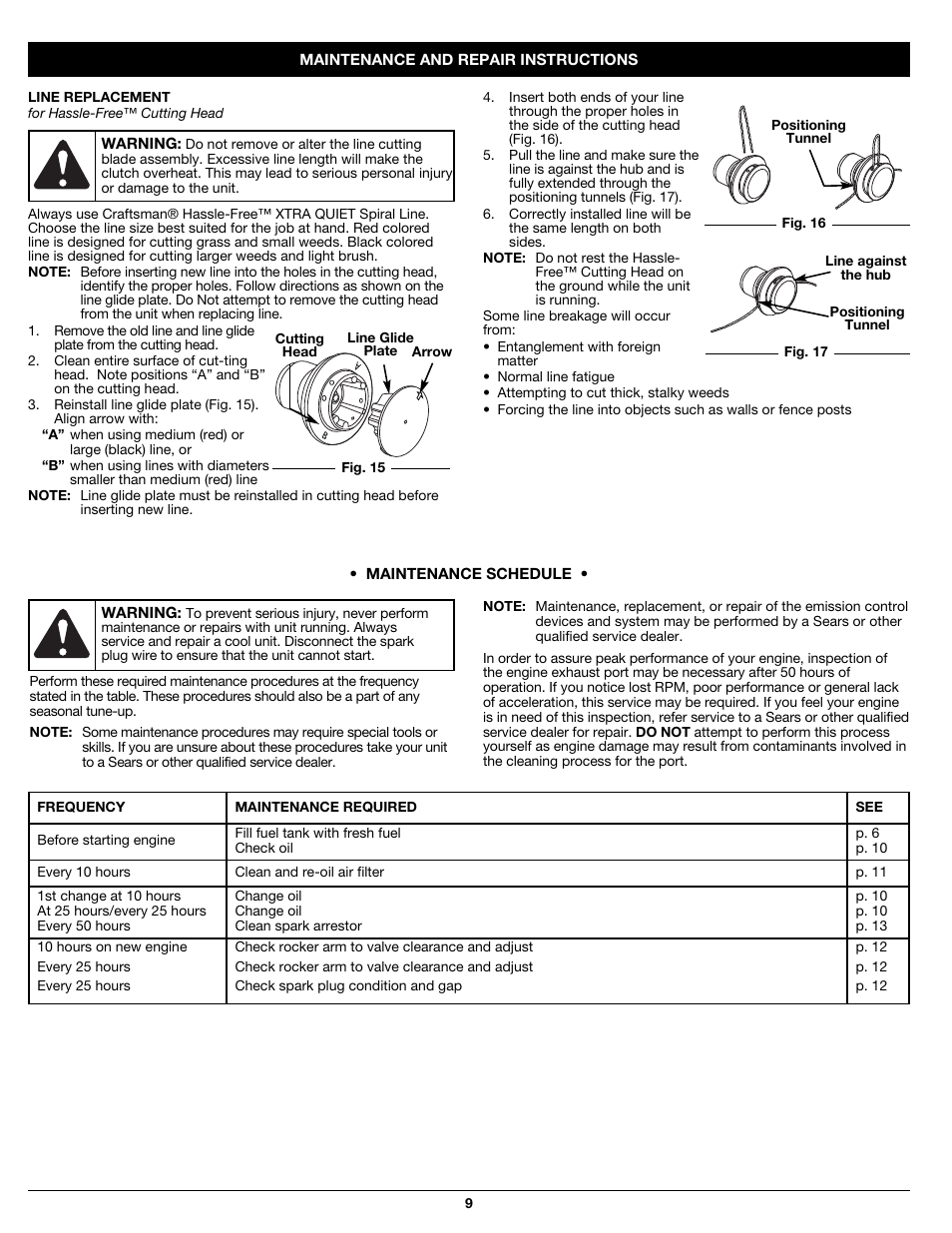 Craftsman 316.79194 User Manual | Page 9 / 36