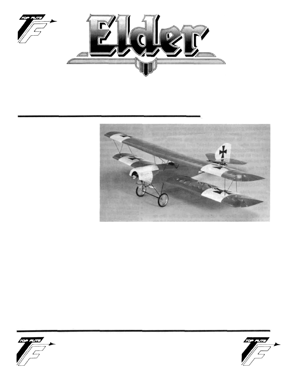 Top Flite Elder 60 biplane User Manual | 20 pages