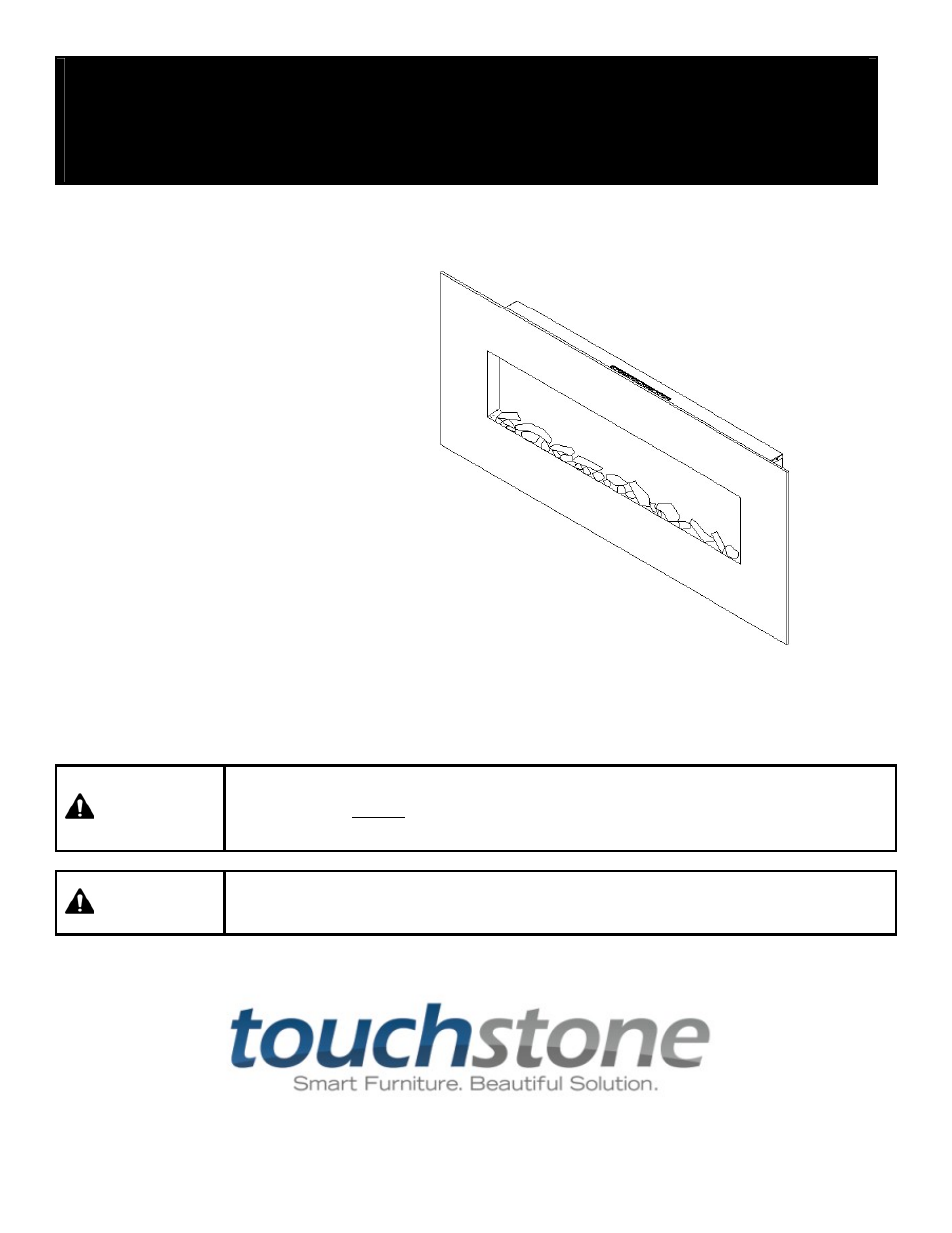 Touchstone 80005 OnyxXL Fireplace User Manual | 10 pages