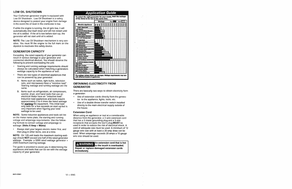 Awarning, Risk of unsafe operation | Craftsman 919.679501 User Manual | Page 12 / 40