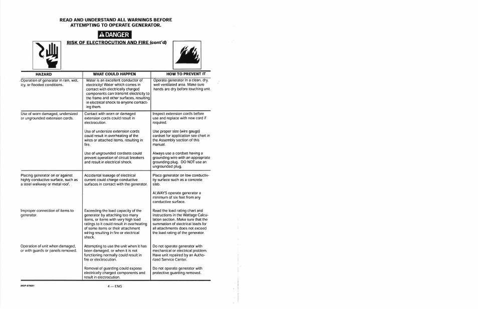 Safety guidelines - definitions, Important safety instructions, Save these instructions | Awarning, Adanger, Risk of electrocution and fire, Save these instructions • awarning | Craftsman 919.679501 User Manual | Page 4 / 40