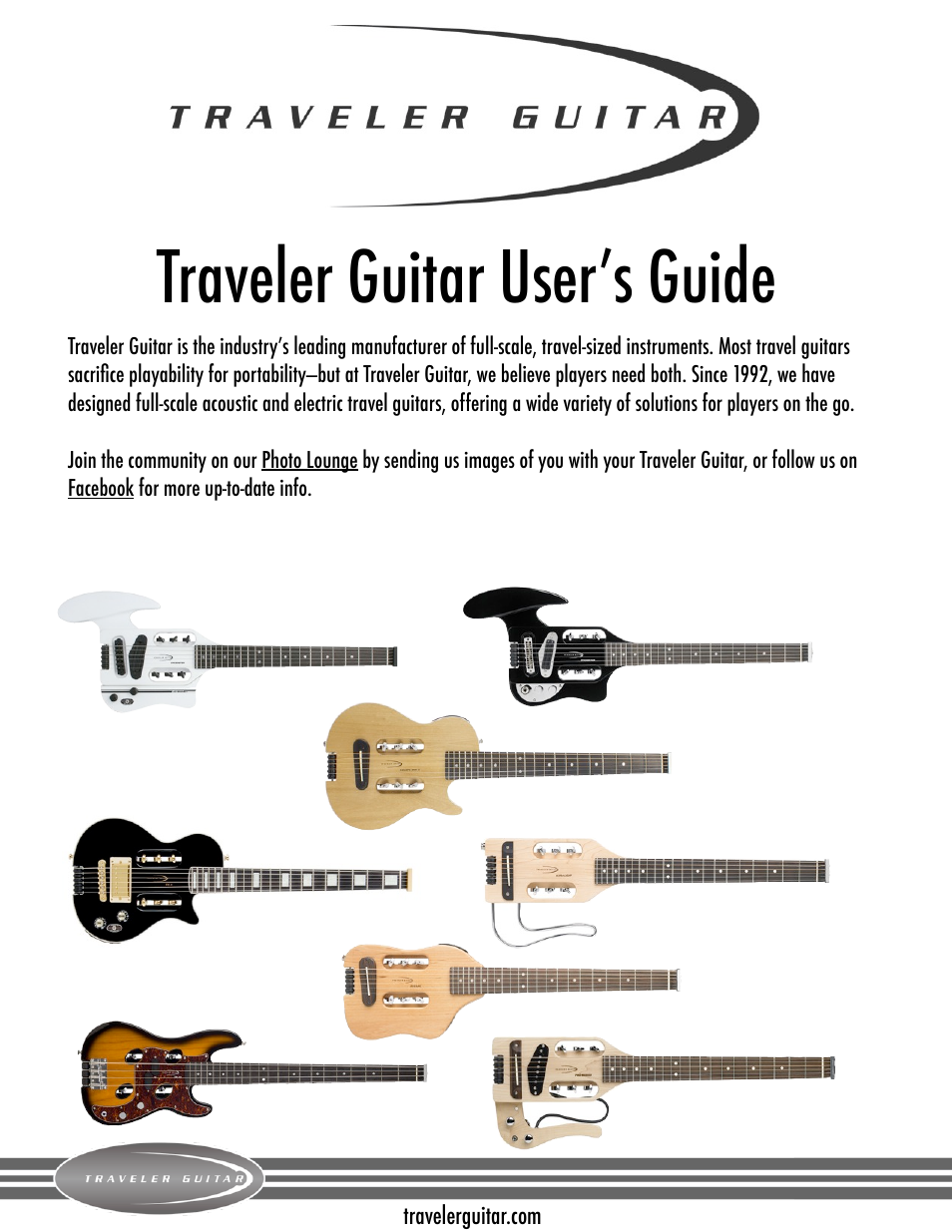 Traveler Guitar TB-4P Bass User Manual | 4 pages
