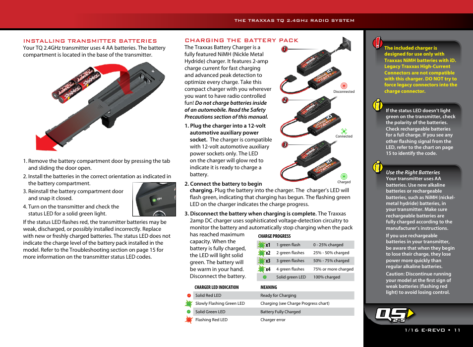 Charging the battery pack | Traxxas 71054-1 User Manual | Page 11 / 28