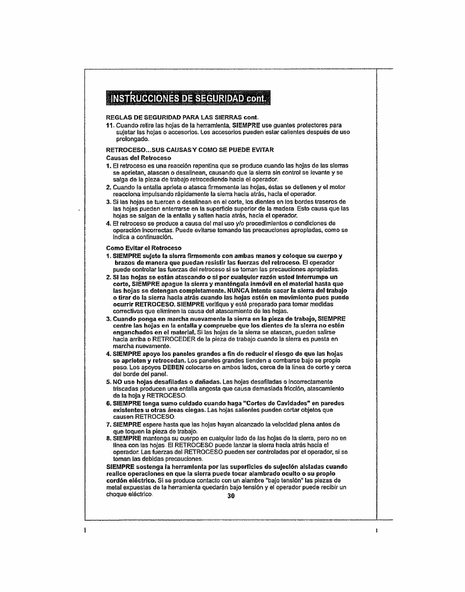 Instrucciones de seguridad cont | Craftsman 286.25574 User Manual | Page 30 / 48