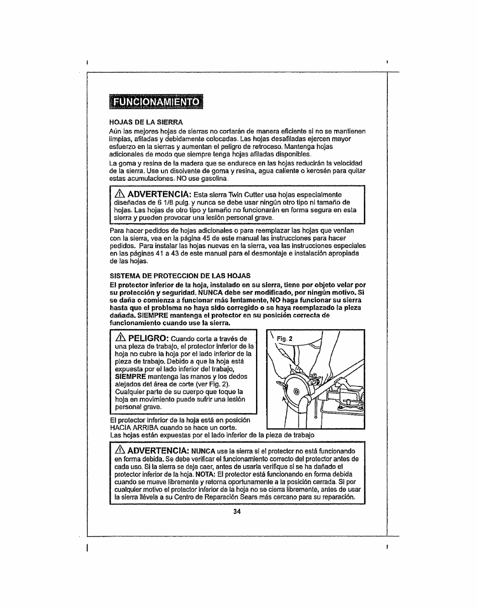 Craftsman 286.25574 User Manual | Page 34 / 48