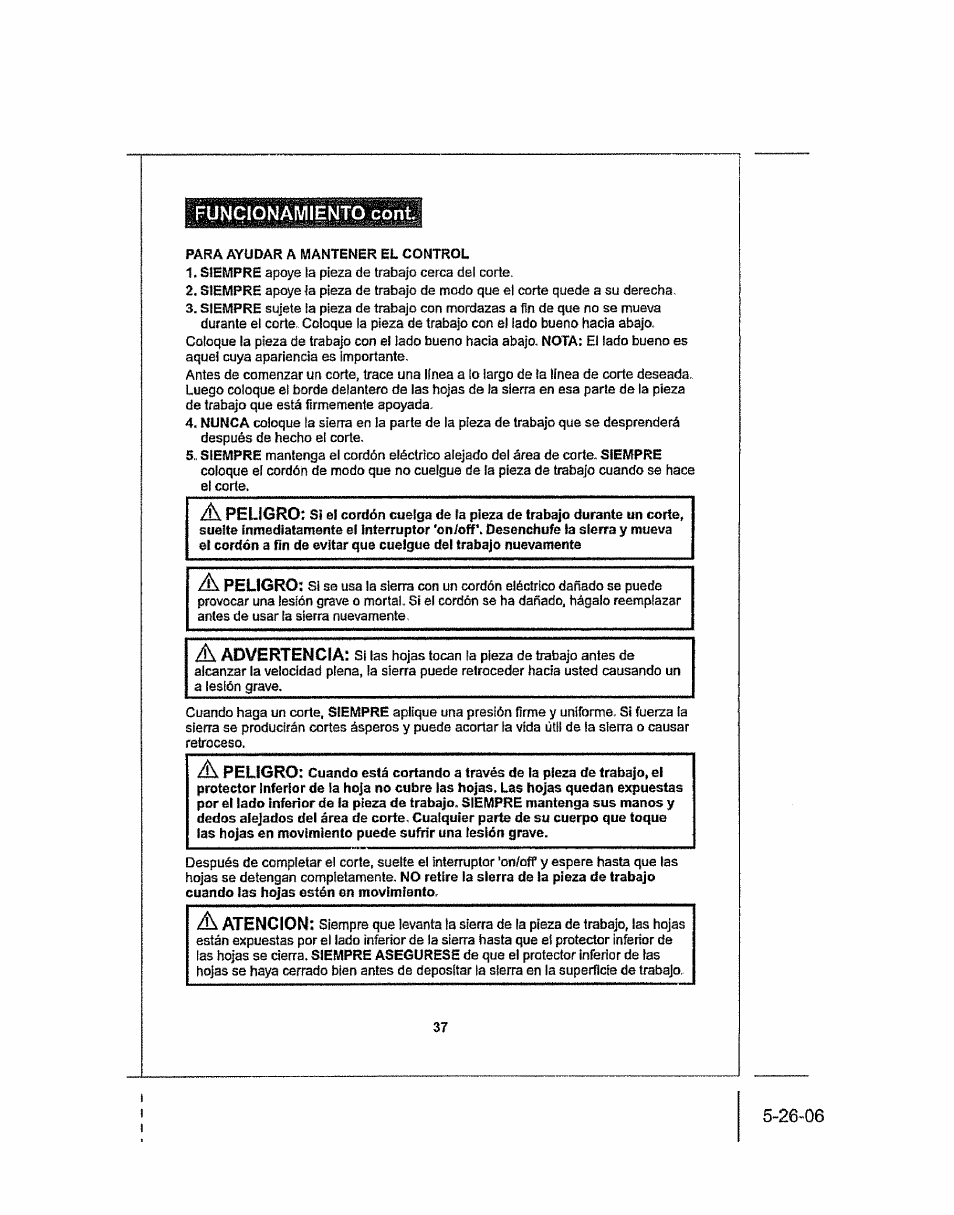 Craftsman 286.25574 User Manual | Page 37 / 48