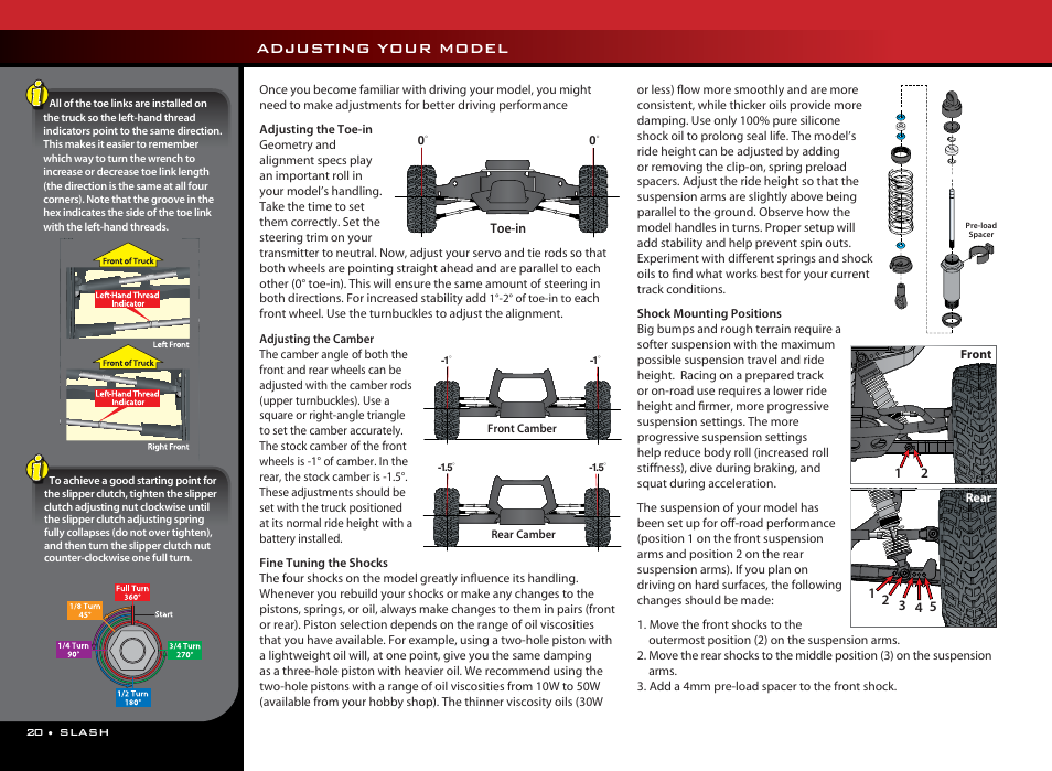 Adjusting your model | Traxxas 58044-1 User Manual | Page 20 / 23