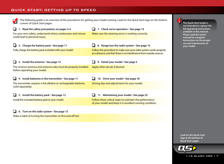 Quick start: getting up to speed | Traxxas 70054-1 User Manual | Page 7 / 26