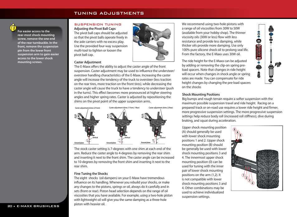 Tuning adjustments | Traxxas 39087-1 User Manual | Page 20 / 31