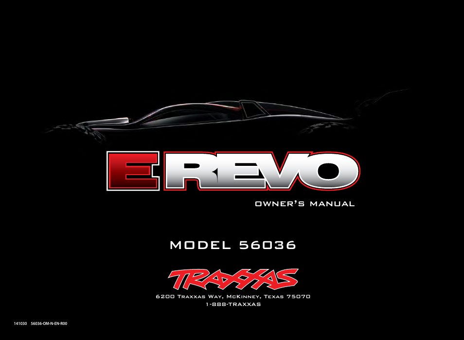 Owner’s manual | Traxxas 56036 User Manual | Page 36 / 36