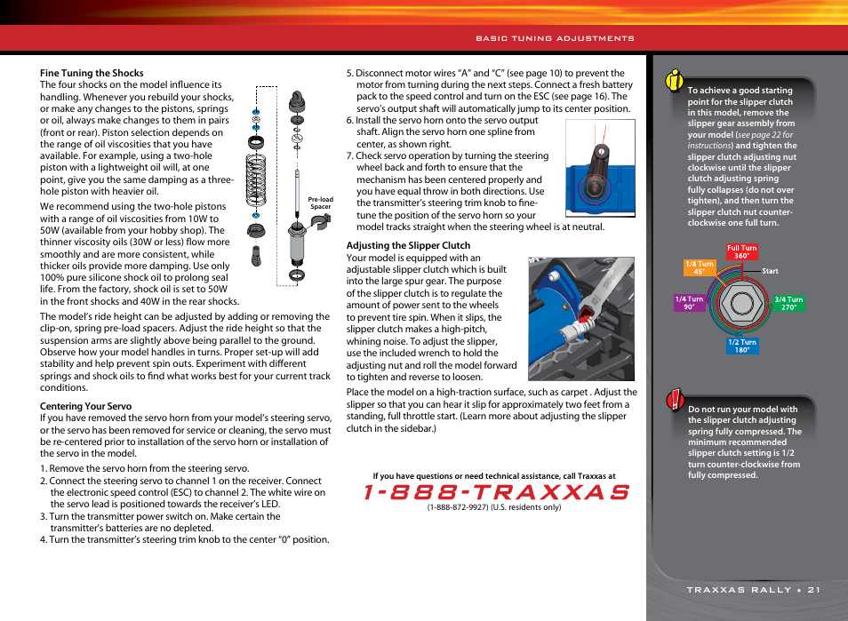 888-traxxas | Traxxas 74076-1 User Manual | Page 21 / 34