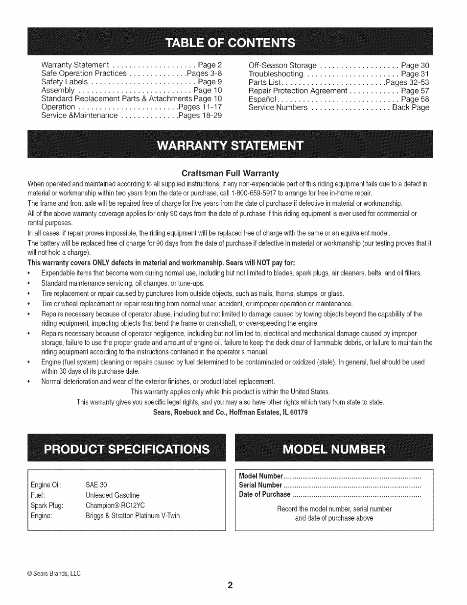 Craftsman 247.28933 User Manual | Page 98 / 192
