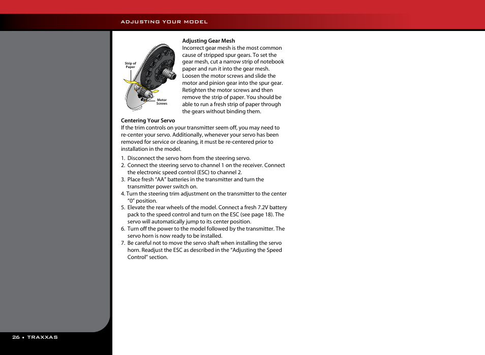 Traxxas 37054-1 User Manual | Page 26 / 28