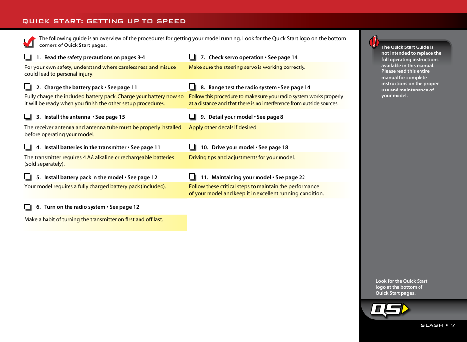 Quick start: getting up to speed | Traxxas 58034-1 User Manual | Page 7 / 24