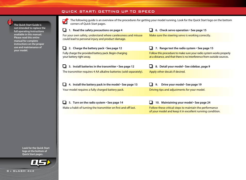 Quick start: getting up to speed | Traxxas 68086-1 User Manual | Page 8 / 34